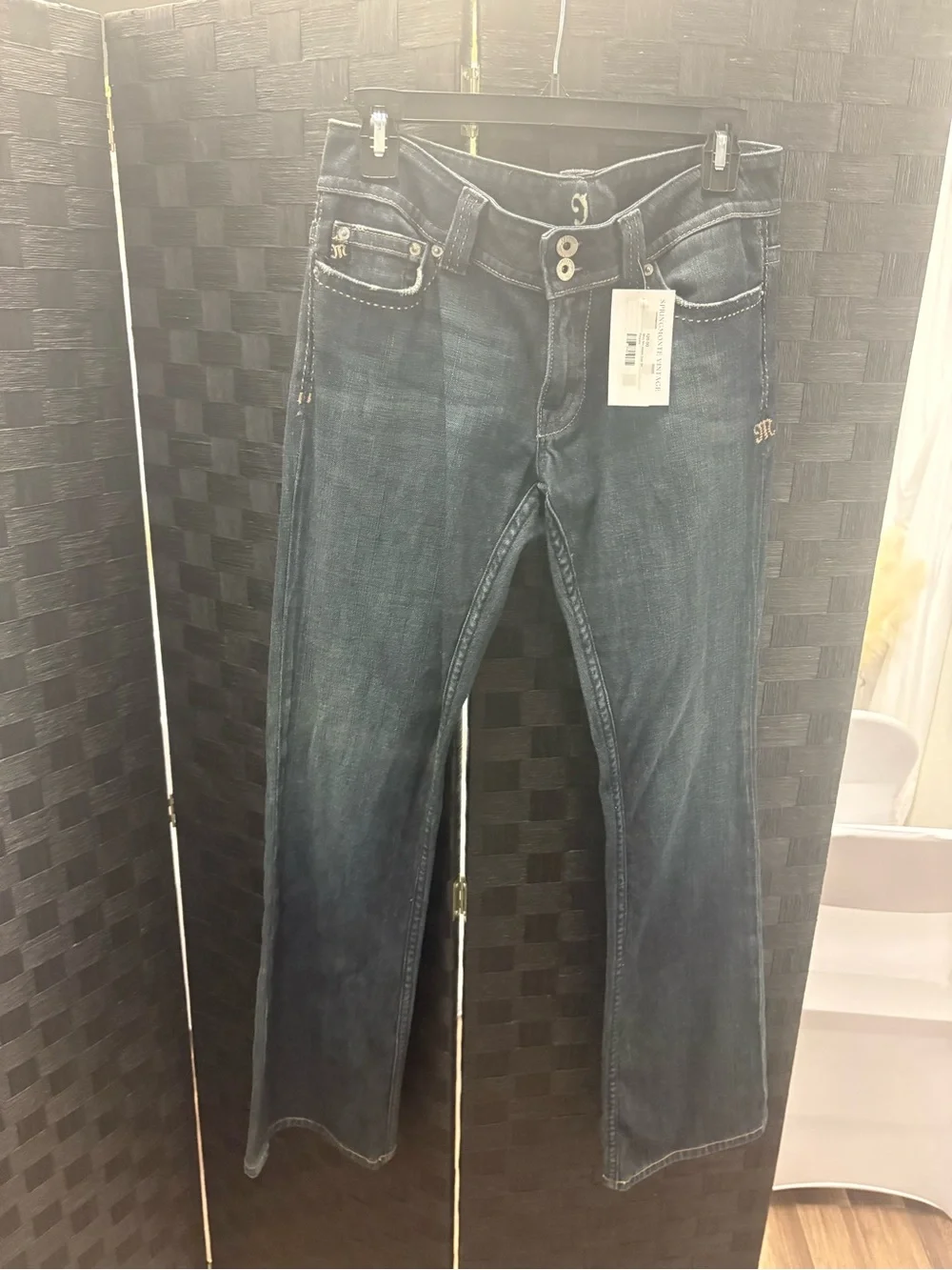Miss Me Dark Blue Flare Jeans - Picture 2 of 3
